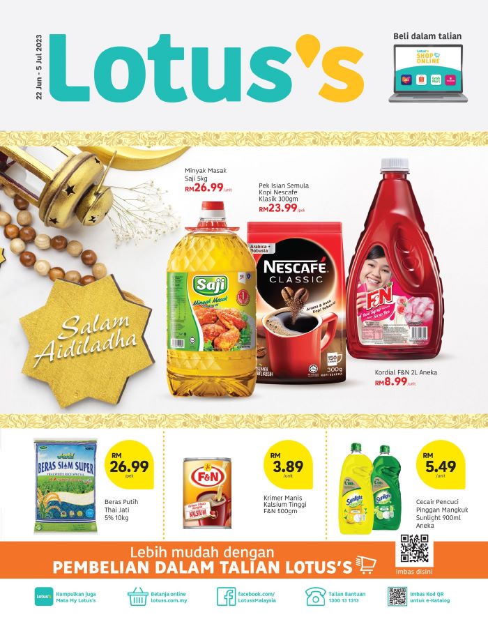 Lotus/Tesco Promotion : Weekly Catalogue (22 June 2023 – 5 July 2023)