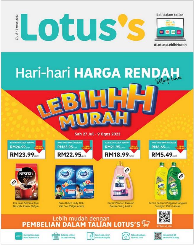 Lotus/Tesco Promotion : Weekly Catalogue (27 July 2023 – 9 August 2023)