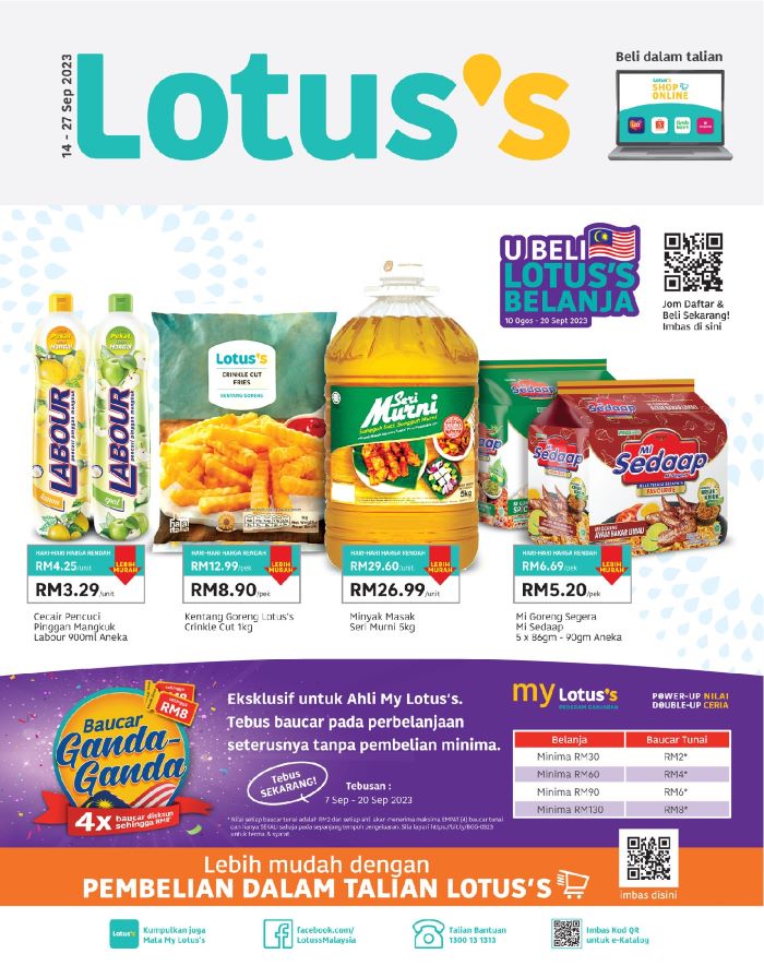 Lotus/Tesco Promotion : Weekly Catalogue (14 September 2023 – 27 September 2023)