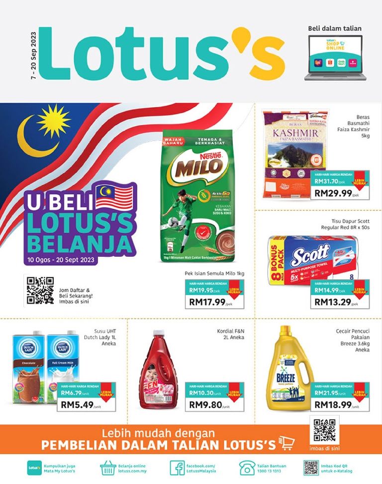 Lotus/Tesco Promotion : Weekly Catalogue (7 September 2023 – 20 September 2023)