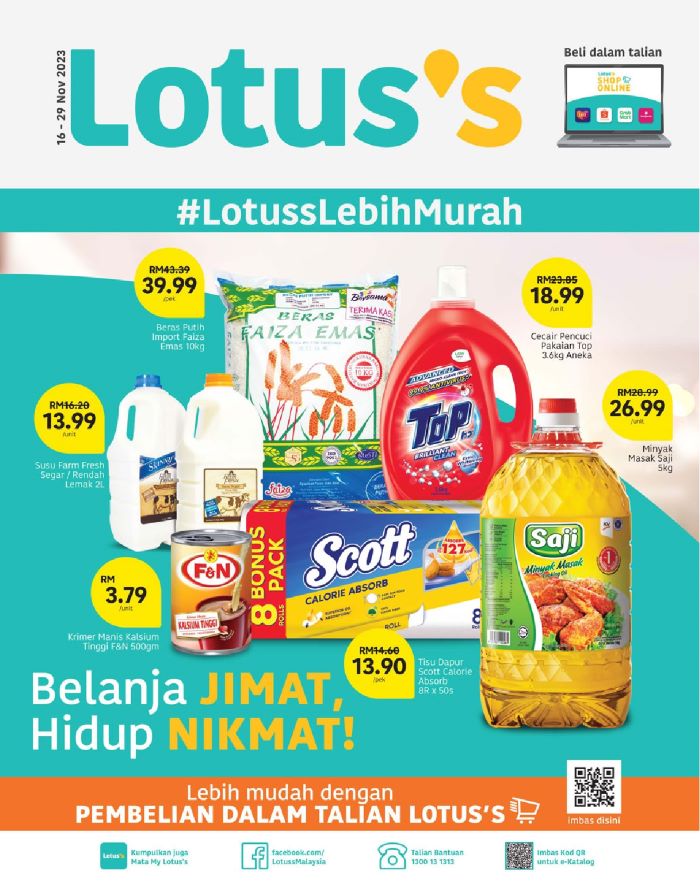 Lotus/Tesco Promotion : Weekly Catalogue (16 November 2023 – 29 November 2023)