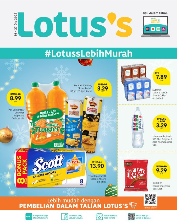 Lotus/Tesco Promotion : Weekly Catalogue (14 December 2023 – 27 December 2023)