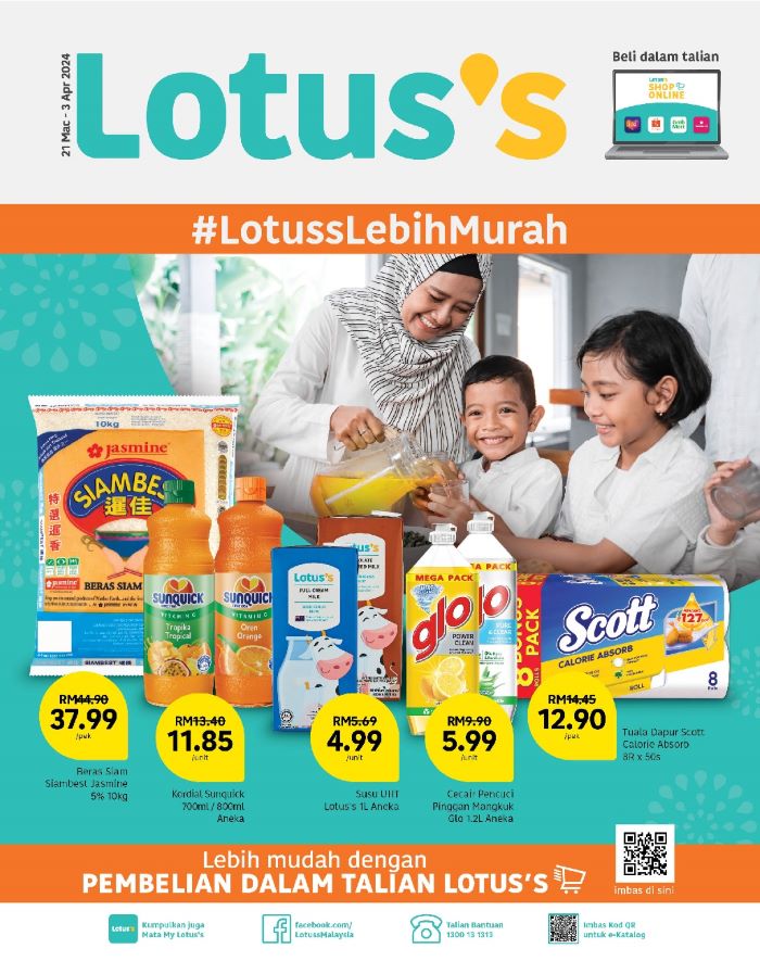 Lotus/Tesco Promotion : Weekly Catalogue (21 March 2024 – 3 April 2024)